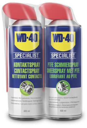 WD-40 Specialist Kontaktspray 400ml + WD-40 Specialist PTFE Schmierspray 400ml, 491133