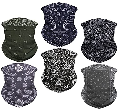 MOBEST Neck Gaiter Mask Face Scarf Bandana Tube Cover Headwear Balaclava Headband Headwrap for Men and Women