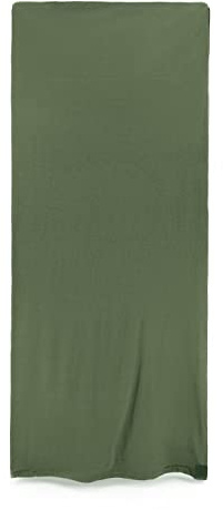 Alephnull Fleece sovsäck fleecefilt vandring camping (180 x 80 cm, armégrön)