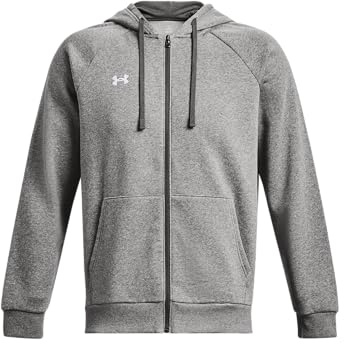 Under Armour Herren Ua Rival Cotton Fz Hoodie sportliche Sweatjacke, Warmer Kapuzenpullover mit durchgehendem Reißverschluss (1er Pack)