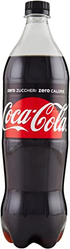 Cola-Cola Zero Lot de 6 courgettes sans sucre Italian Boisson non alcoolisée PET 1Lt Coca Cola