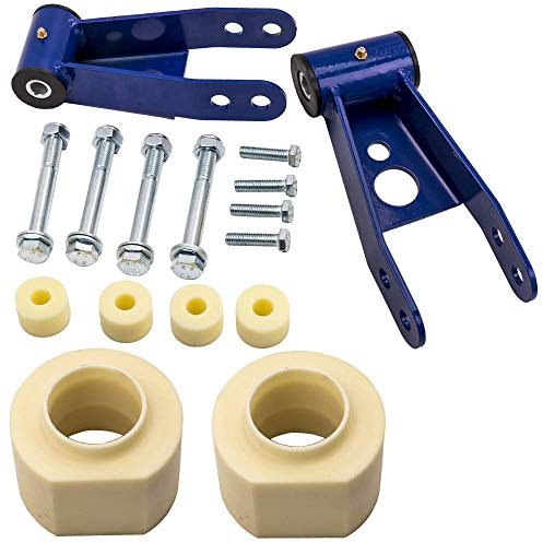 maXpeedingrods Kit Surélévation 3+2 pour Jeep Cherokee XJ 1984‑2001 2WD/4WD | Kit De Rehausse En Acier, 7,6 Cm à L'Avant / 5 Cm à L'ArrièRe, Gauche, Droite, Avant, ArrièRe