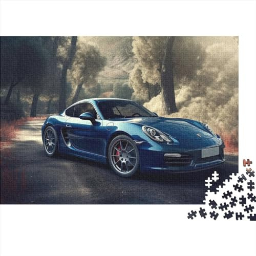 1000-Teiliges Puzzle Für Erwachsene, Cooles Sportwagen-Puzzle Für Erwachsene, Holzpuzzle, Dekomprimierendes, Intellektuelles Lernspielzeug, 75X50CM