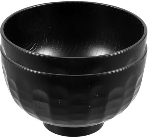Ciieeo 2 Piezas Tazón De Sopa De Miso Tazón De Arroz Japonés Cuenco Irrompible De Sopa Tradicional Cuenco Lacado De Hueso Bol Suministros De Cocina Estilo Japones