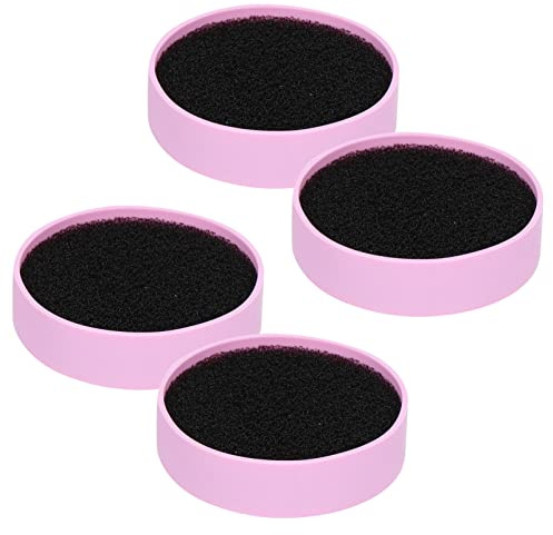 PLAFOPE 4pcs Makeup Brush Cleaning Sponge Case Brush Cleaner Mat for Sponges Cleaning Tool Box