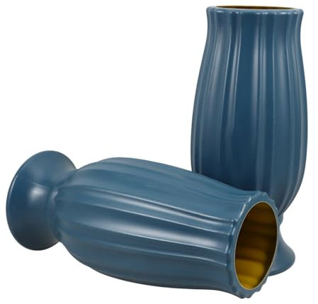 Vaso per Fiori da Cimitero 2 Pezzi in Pe per Lapidi e Tombe