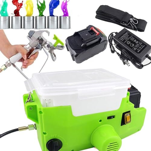 Pulverizadores de pintura de pared inalámbricos de alta presión de 15 Mpa, pulverizador de pintura sin aire de mano con mochila, pulverizador de pintura sin aire, pulverizador de pintura de pared de