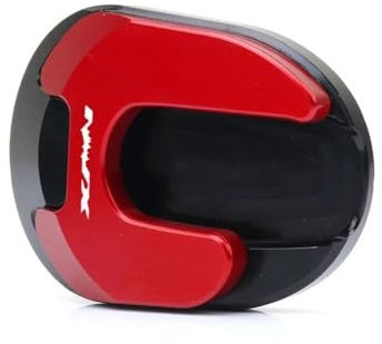 FJHEBIOUB Motorrad-Ständer-Verlängerungsauflage Für Y&AMAHA NMAX Aerox NVX 155 Aerox155 NVX 155 Motorrad Seitenständer Verlängerung Pad Unterstützung Platte(Red-B)