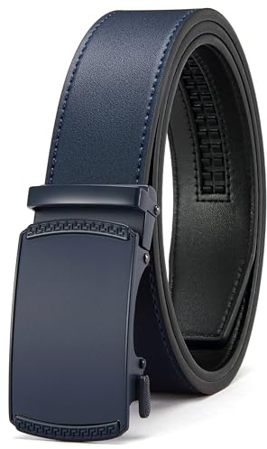 CHAOREN Cintura Da Uomo In Pelle, Cintura Automatica, Senza Fori, Larghezza 35 mm, Misura Personalizzata