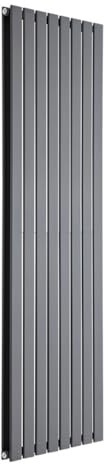 Sterling Arlie Anthracite Double Flat Panel Vertical Radiator - 1750mm x 560mm