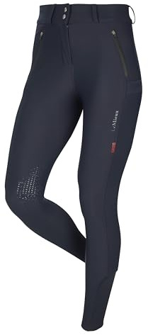 LeMieux Drytex Knee Grip Waterproof Breeches for Women - Equestrian Pants for Horseback Riding - Ladies’ Jodhpur Riding Pants - Navy - US12