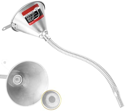 Entonnoir de voiture, entonnoir automobile,Entonnoir de métallique - Outils de ravitaillement de finissant avec filtre pour remplir et transporter d'autres liquides