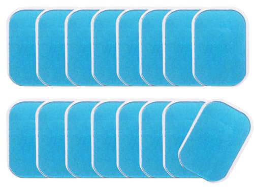 MEAKTSMI 16pcs Hydrogel Ersatzgelpad Hochleitfähigkeit Hüfttrainer Gel Pad Set Fitnessgel Pad Muskelstimulator Gel Pad