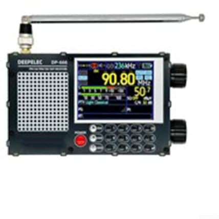 Mini radio digital portátil, radios compactas y ligeras con pantalla a color, radio FM recargable por USB, para chip TEF6686, para trabajo en casa (negro)