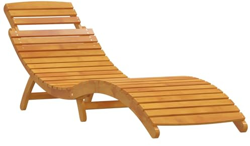 vidaXL Transat 3 pcs Marron Bois d'Acacia Massif, Chaise Longue Moderne en Acacia, réglable, Pliante, Parfaite pour se détendre au Jardin ou sur la terrasse