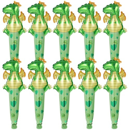 Dinosaur Balloons 50pcs Aluminum Foil Party Decorations | Handheld Photo Props, Vivid Cartoon Shape, Easy to Carry and Not Easy to Break, Birthdays and Bridal Showers