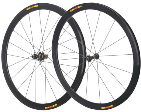 LSRRYD 40/50mm Fahrradfelge 700C Aluminiumlegierungs Rennrad Laufradsatz Felgenbremse 28 Zoll Laufrad Set Hinterrad Vorderrad Speichen 16/21 Löcher Schnellspanner(Black Hub,50mm)