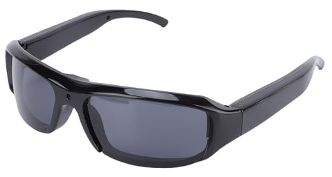 Fockety 1080P Camera Sunglasses, Anti Shake Wide Angle Lens Sports Action Camera Glasses with Single Click Photo Double Click Video Recording, for First Person Perspective Cycling