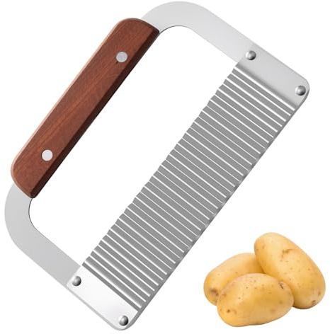 Wellenmesser Gemüse Schneider mit breitem Griff 1 Stück | Dekorative Wellenschnitte für Pommes, Salat und Gemüse in der Hausküche