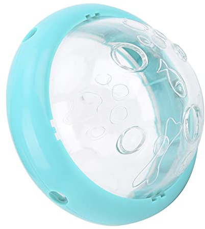 Qcwwy Bola de Golosina para Perros con Forma de Platillo Volador, Dispensador de Alimentos de Plástico, Juguete Rompecabezas con Diseño Interactivo para Perros y Gatos, 11,5x10cm para Juegos en