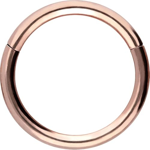 PIERCINGLINE Segmentring Clicker aus Chirurgenstahl - Piercing Ring in Gold, Silber, Rose, Schwarz oder Blau - für Nase, Septum, Ohr, Helix oder Tragus