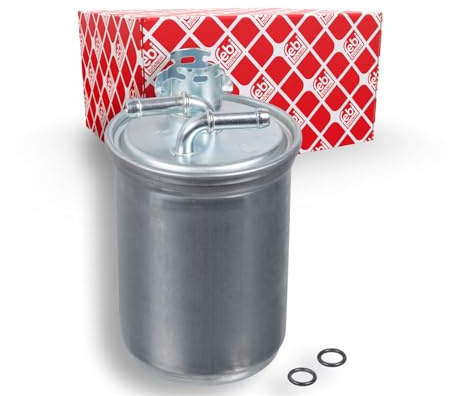 febi bilstein 103811 Kraftstofffilter mit Dichtringen, 1 Stück | Kompatibel mit: FORD GALAXY I, SEAT ALHAMBRA, VW SHARAN, SHARAN VAN