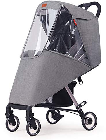 BAYINBROOK Regenschutz für Kinderwagen – Wetterschutz für Regen und Wind, wasserdicht & winddicht EVA Windschutz für Kinderwagen Kinderwagen Buggy