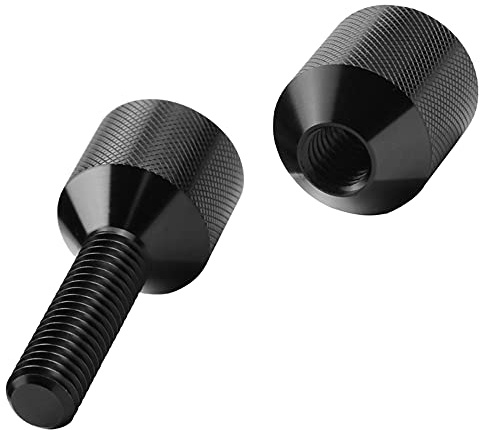 1-1/8 Two Hole Pins, Handy 6061 Aluminum Lightweight Construction 2 Hole Flange Alignment Pin with Anodized Black Oxide Finish Black