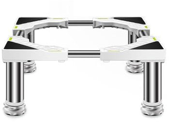 MiSMiAO Waschmaschinensockel 4/6/8/10in Höhenverstellbare Füße Podest für Trockner Verstellbare 18in-25in Sockel Tiefkühltruhe Untergestell Sockel für Trockner Antivibrationsmatte