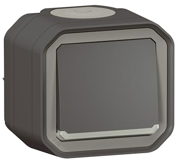 va et vient - 10a - lumineux - anthracite - saillie - legrand plexo 069736l