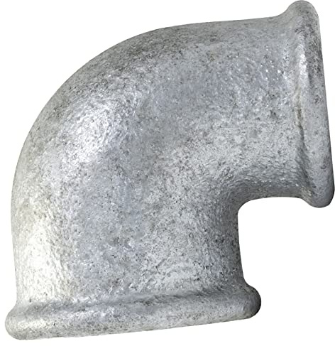 AERZETIX - C64918 - Codo reducido en hierro fundido 3/4'' x 1/2 a 90° hembra-hembra - racor de tubo roscado para atornillar - acabado galvanizado - fontanería calefacción instalación de agua