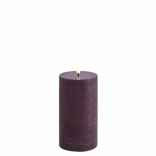 Uyuni UL-PI-PL78015 LED Pillar Candle Plum, Rustic – 7,8 x 15,2 cm