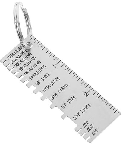 Gatuida Professional Weld Inspection Tool Wire Gauge Measuring Gauge Key Labels Portable Tool