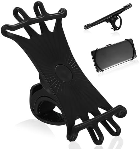 2 in 1 Quarter Turn Fahrrad Halterung Kompatibel mit Garmin Fahrradhalterung Kompatibel mit Garmin GPS Computer, Hhandyhalterung Rennrad Kompatibel mit iPhone 15/14/13/12/11 Pro MAX Samsung