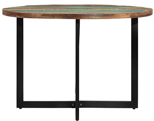 HETFTJN Bistrotisch Stehtisch Outdoor Küchentisch Campingtisch - Esstisch 110x75 cm Altholz Massivholz für Büro Balkon Party Küche