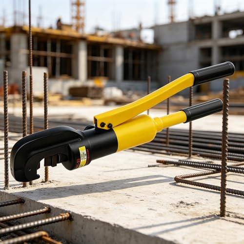 Tronchese idraulico da 13 tonnellate in ferro con testa di serraggio a forma di C, taglierina idraulica manuale, taglierina idraulica manuale portatile per acciaio da costruzione, utensile da taglio