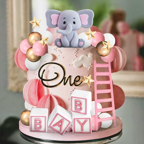 décorations de gâteau de douche bébé filles elephant décoration de boules | décorations de gâteau de douche de bébé filles elephant décoration de boules de gâteau de douche de bébé