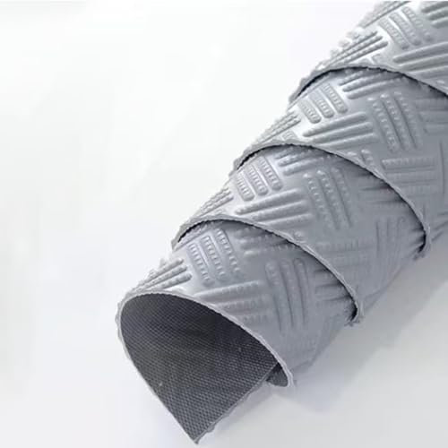 Garage Floor Mat, PVC Rubber, Garage Rubber Flooring, Rubber Flooring Roll, Rubber Floor Protector Mat, for Large SUV, MPV, Pickup Truck(Grey,90x280cm)
