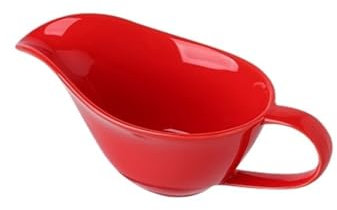 Sauce Boat 9.5oz Ceramic Sauce Boat Pepper Sauce Cup Container Ketchup Sauce Cup Seasoning Cup Milk Jug Pitcher Gravy Boat(Red)