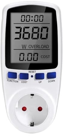 XOIIIQND Digital Wattmeter AC 220V Power Meter Electricity Consumption Energy Meter EU Plug Power Kilowatt Energy Meter