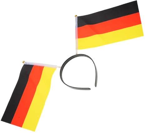 Vaguelly Diadema Bandera de Alemania para Partidos y Fiestas Fútbol Cómoda y Versátil