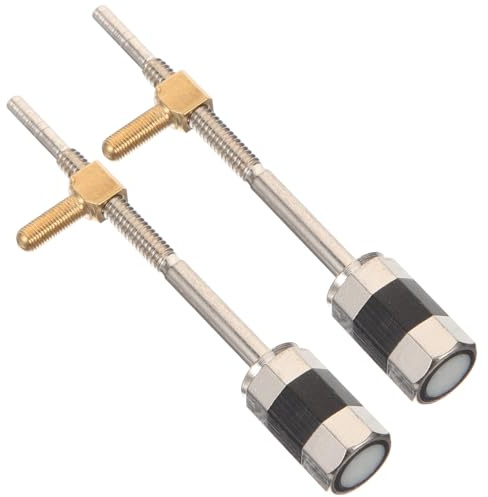 Gatuida 2pcs Violin Bow Frog Screws Metal Repair Parts Durable Professional Violin Bow Accessories for Home and Classroom Use