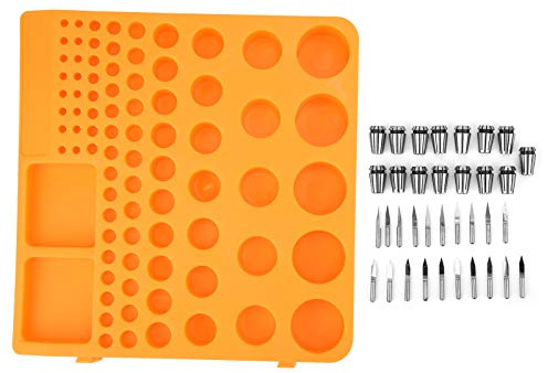 ER11 Set di mandrini a punta per fresa per macchina per incisione CNC, 15 mandrini ER11 con scatola portaoggetti, utensile per sgrossatura ad alta velocità per acciaio legato di rame e acciaio