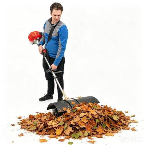 2.3 PS 52CC Gasoline Powered Broom Sweeper, spazzaneve manuale, spazzaneve a benzina, scopa, spazzatrice a benzina, per prato, marciapiedi, viali, giardino