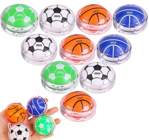 Enfants Yo-yo, 10PCS Yoyo Jouets, Professionnel Yo-yo, Puzzle Jouets, pour Débutants - Jouet Rétro, Cadeaux d'anniversaire, Goodies de Fête, YoYo Party Mitgebsel Füller