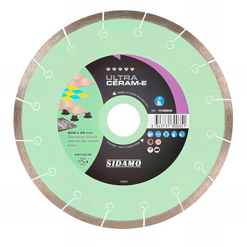 Disque diamant ULTRA CÉRAM-E D. 300 x 30 x H 8 mm Grès céram/faïence - 11130100 - Sidamo