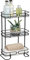 iDesign Neo Estantería, mueble de baño autónomo en metal, con tres estantes de ducha para gel y champú, negro mate, 25.4 x 16.5 x 66.7 cm, 3