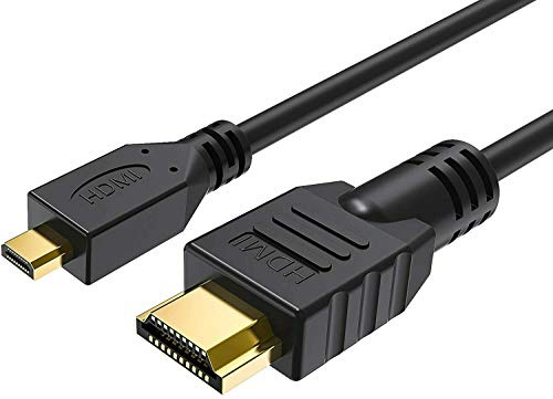 Cable HDMI a Micro HDMI de alta velocidad de 10 metros V1.4a compatible con resolución Full Ultra 4K HD compatible con Ethernet 3D ideal para tabletas Go Pro Smartphones, videocámaras, cámaras, etc.