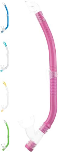 Cressi Top Snorkel, Tubo respiratore di ridotte Dimensioni per Donne/Ragazzi , Rosa