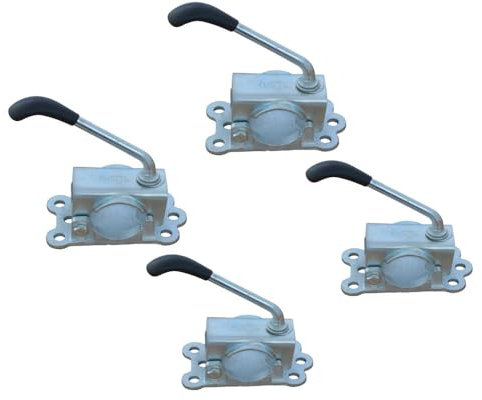 FKAnhängerteile 4 Stück- Knott Klemmhalter Ø48 mm - Guß -LBG48 - Klemmschelle für Stützrad/Stützen